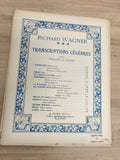Ancien livre partitions violon piano Wagner Transcriptions célèbres A. Gury
