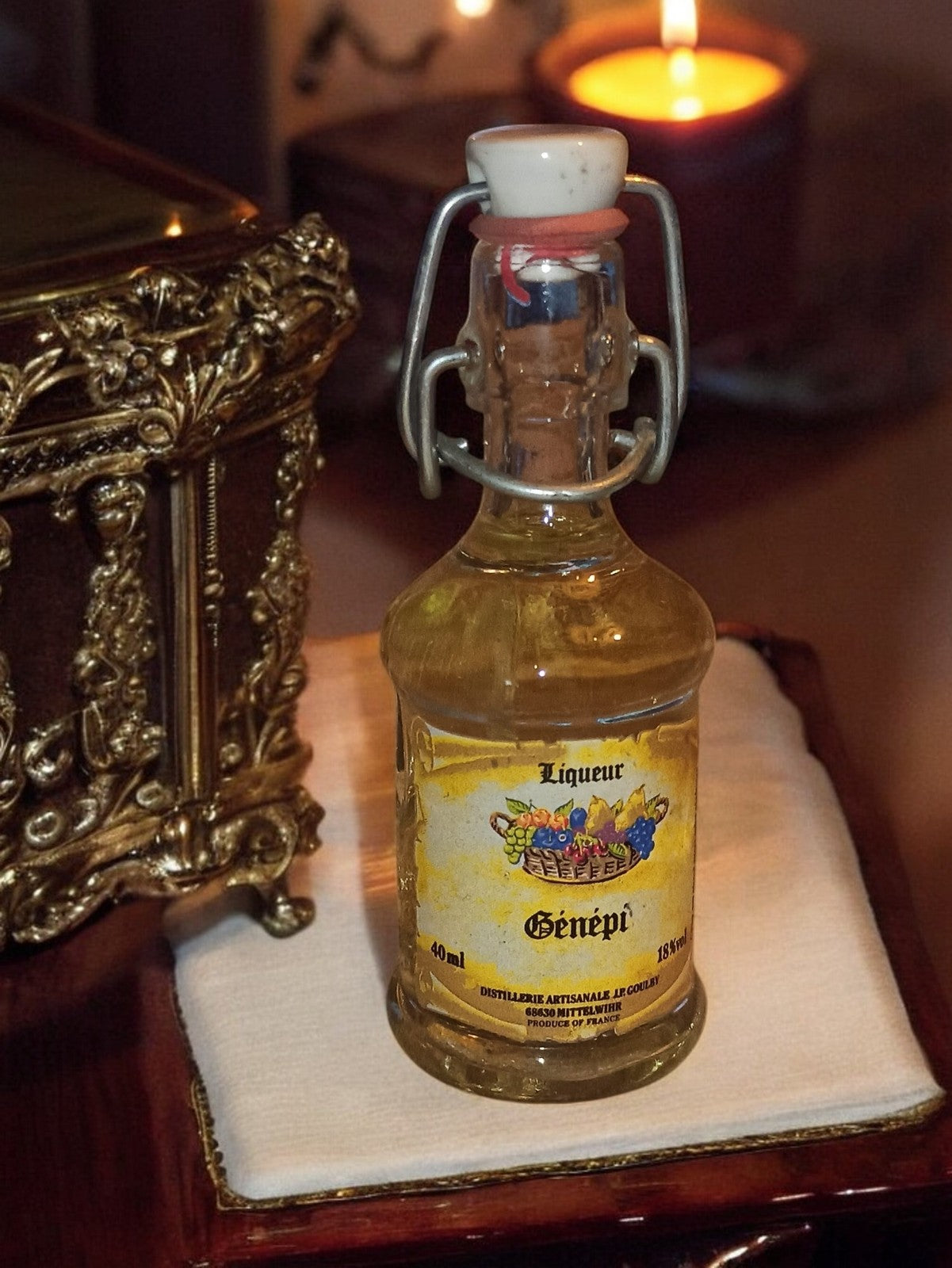 Mignonette liqueur Génépi vintage France 40ml Distillerie Le Coulet