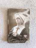 Carte photo religieuse CPA France religieuse cornet croix début XXe