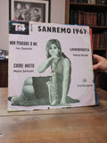 Vinyle 45 tours Sanremo 1967 T4 Pop pochette vintage Italie années 60
