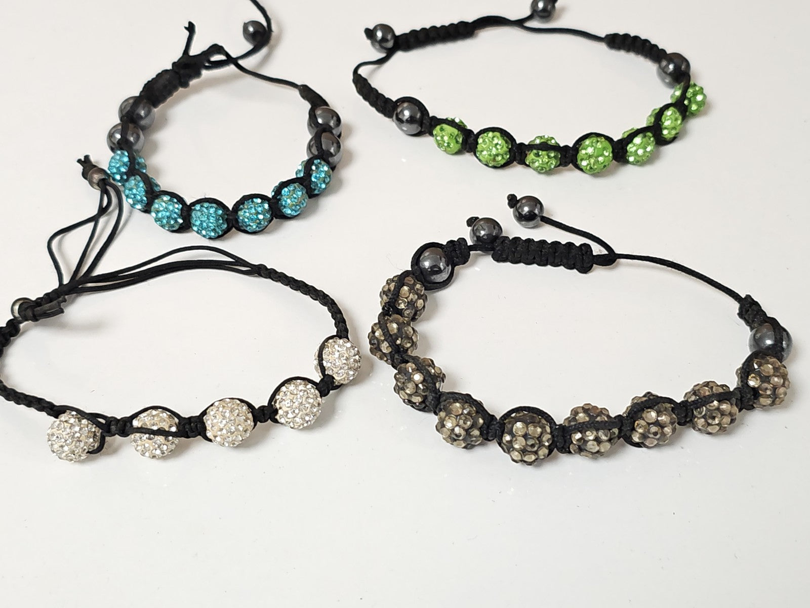Lot of women's fashion bracelets costume jewelry colorful pre-owned