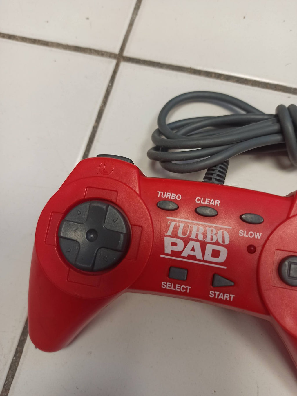 Manette Turbo Pad compatible PlayStation PS1, contrôleur filaire avec fonction t