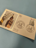 Enveloppe FDC Dunkerque 1990 timbre 1,30? illustration Hôtel de Ville portuaire