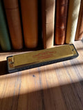 Harmonica vintage Harmonica plaque dorée rétro, instrument à vent ancien