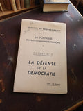 Livret propagande PCF Dossiers du Propagandiste Défense démocratie vintage rare