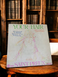 Vinyle ancien Saint Preux Your Hair rétro 45 tours Heloise Carrere vintage