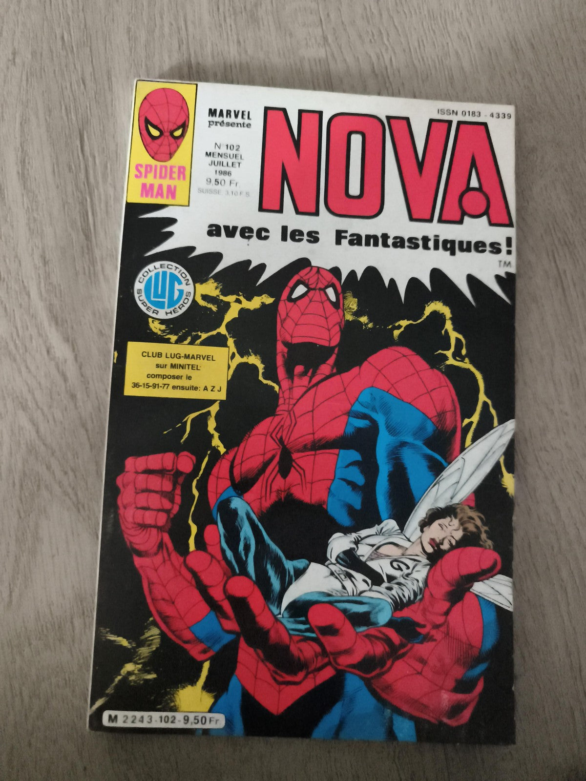 Comic Marvel Nova n°102 1986 Spider-Man Fantastiques vintage ancien VF