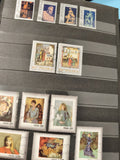 Lot anciens timbres oblitérés Pologne Polska arts et histoire, collection philat