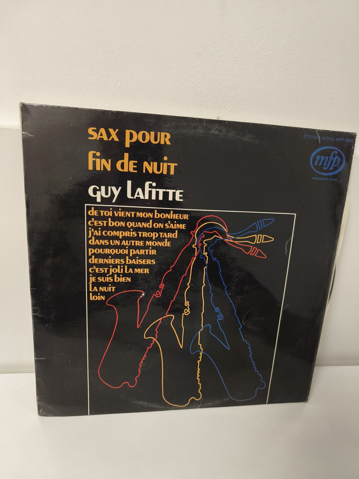 Vinyle 33T rétro ancien Guy Lafitte disque collection jazz vintage France