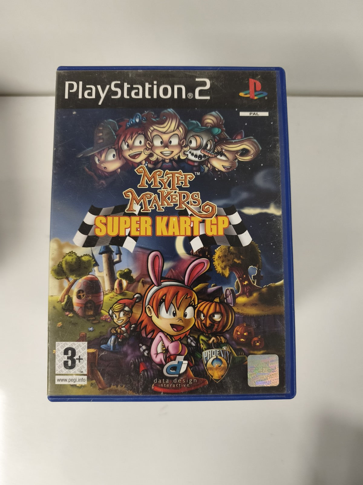 Boîte vide pour jeu PS2 Myth Makers Super Kart, étui d'origine Playstation