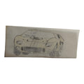 Dessin calque voiture Scalextric Dinky Toys vintage rare modèle automobile