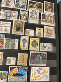 Lot anciens timbres oblitérés étrangers divers, thématiques art et histoire, col