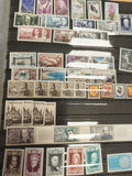 Lot timbres français oblitérés et neufs personnages monuments animaux
