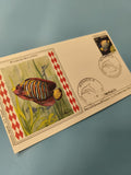 Enveloppe FDC Monaco premier jour timbre poisson PygoPlites Diacanthus