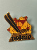 Vintage pin's Volvic ski, émaillé, collection sports d?hiver, édition ancienne