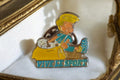 Pin's vintage Vive le Sport motif enfant rétro broche badge émaillé