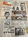 Ancien journal Le Provençal OM Marseille 1987 victoire 4-0 football vintage