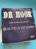 Vinyle 45 tours DR HOOK Beautiful Woman pochette Capitol