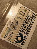 Timbre Deutsche Bundespost 10 DBP oblitéré, motif moderne, Allemagne, philatélie