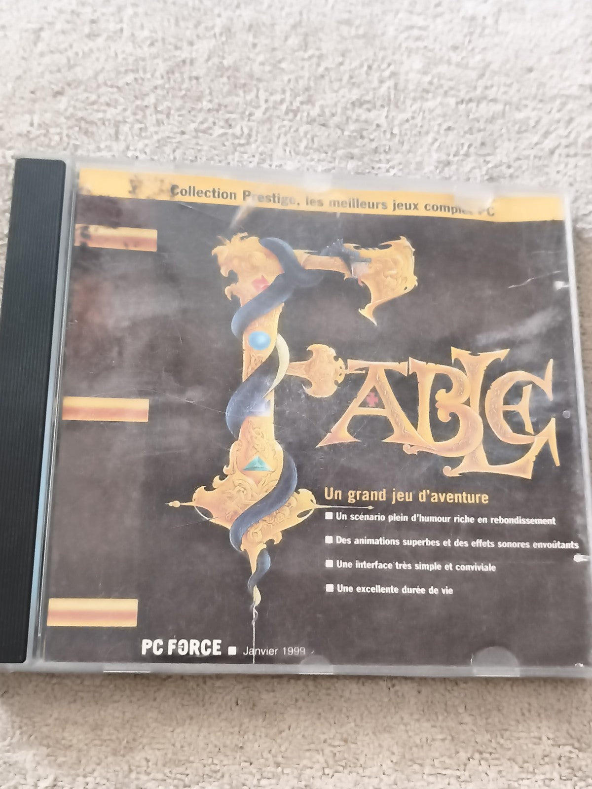 Jeu PC Fable complet édition PC Force janvier 1999 FR aventure CD-ROM