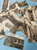 Lot cartes postales anciennes CPA divers lieux France, noir & blanc, couleur