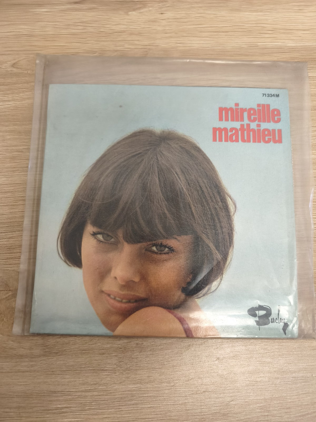 Vinyle 45 tours Mireille Mathieu pochette photo couleur Padam Padam (Ref 6)
