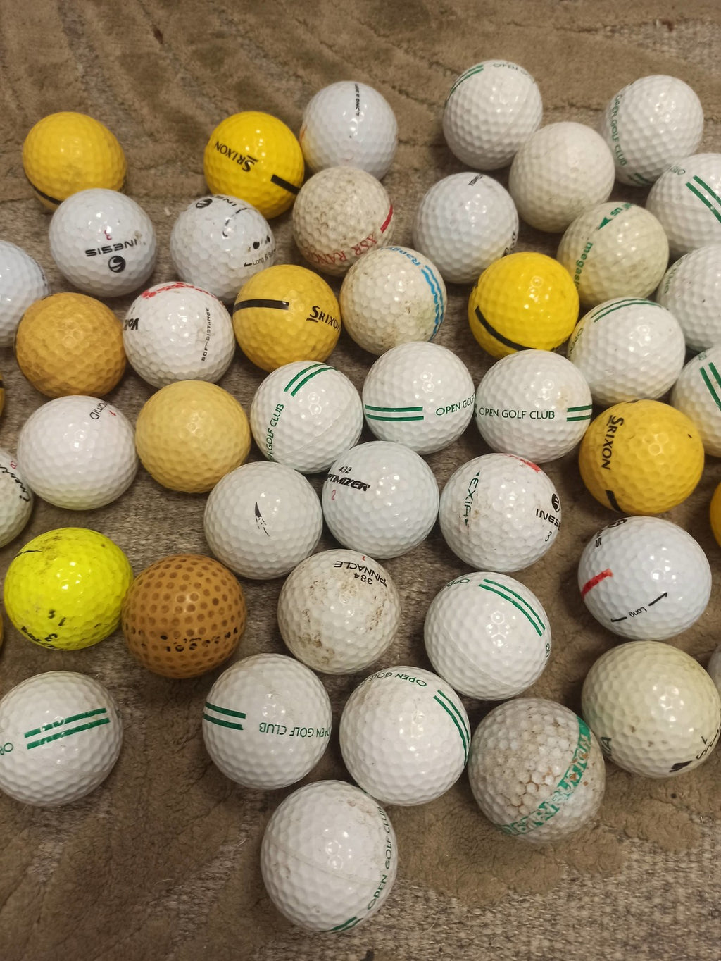 Lot balles de golf vintage Atlas anciennes rétro collection amateur sport ancien