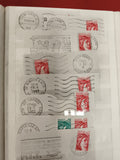 Lot enveloppes timbrées Marianne oblitérées France années 1980 philatélie