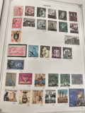 Timbres Égypte anciens, lot philatélie, motifs historiques et architecturaux