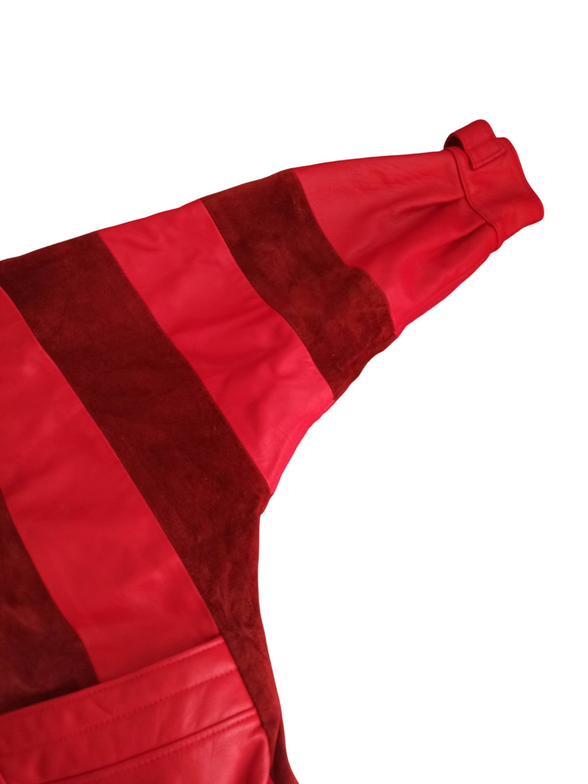 Blouson vintage femme cuir rouge années 60 style marseillais veste rétro