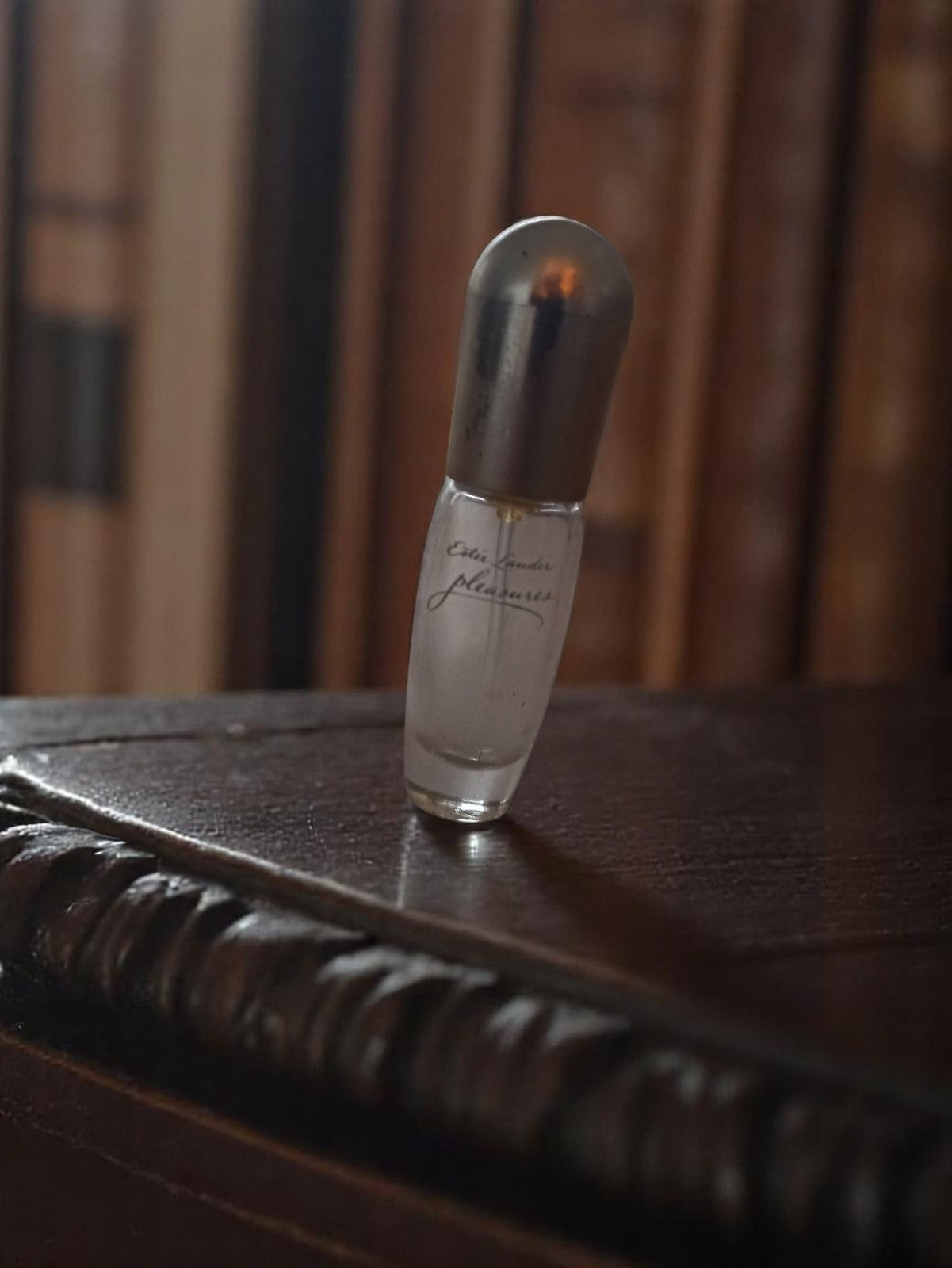 Miniature parfum Estée Lauder Pleasures vintage flacon rétro ancien