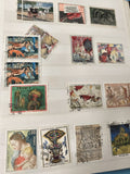 Lot anciens timbres oblitérés France arts, peinture, patrimoine, années 60-70