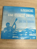 Vinyle 45 tours Laurent The Mardi Gras Sing Sing Barbara pochette bleue guitare
