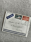 Lettre affranchie Maroc 1939, timbres poste, cachet postal, Par Avion, philatéli