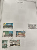 Timbres oblitérés République de Djibouti trains oiseaux thématique ferroviaire