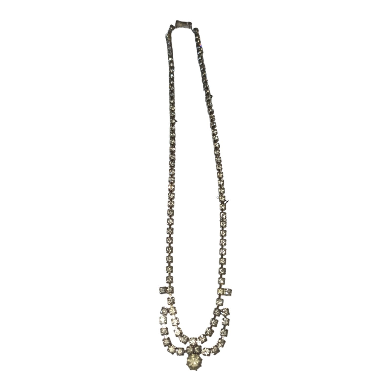 Collier Fantaisie Vintage Ras du Cou Diamants Femme