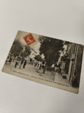 Carte postale ancienne Guillaumes La Place Route Nationale timbre 10c vintage
