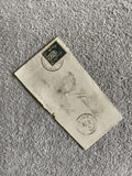 Lettre ancienne oblitérée France 1895 timbre 15c noir philatélie poste