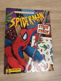 Vintage album Panini Spider-Man incomplet Stick & Stack repositionnable