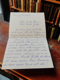 Lettre manuscrite ancienne 1945 Limoges WW2 correspondance écriture bleue