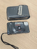 Appareil photo Samsung 35mm DX vintage noir autofocus + étui, non fonctionnel