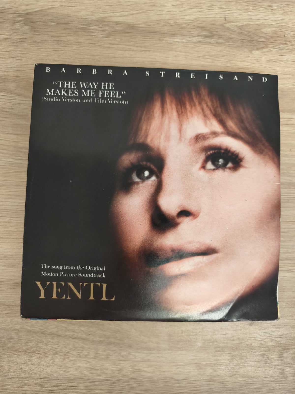 Vinyle 45T Barbra Streisand Yentl The Way He Makes Me Feel pochette couleur