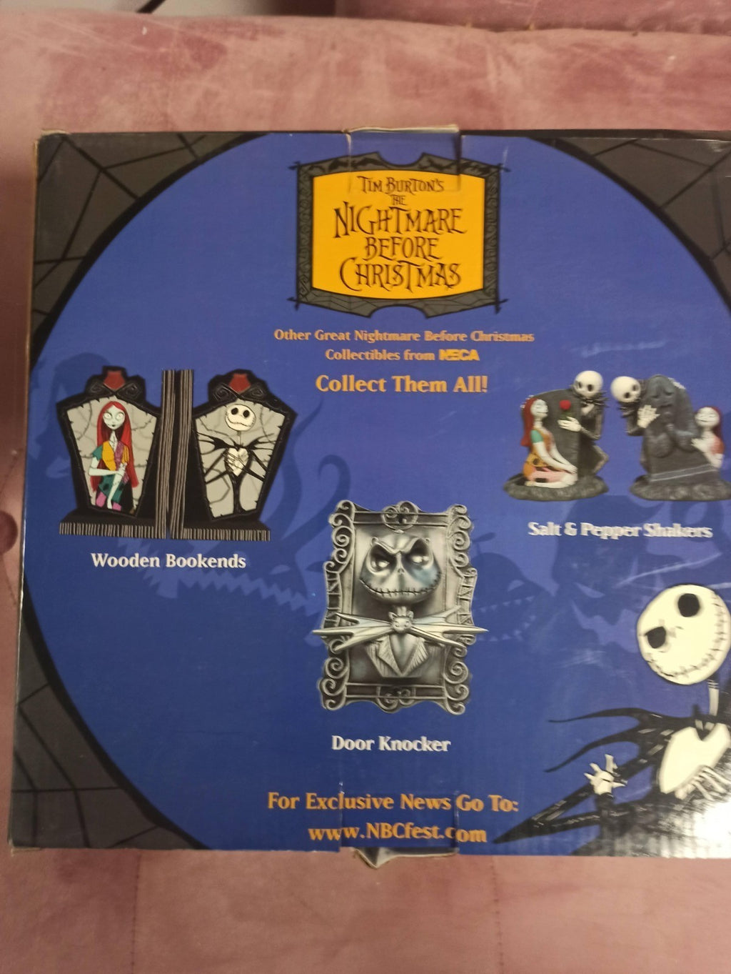 Statuette Headknocker NECA Nightmare Before Christmas boîte, figurines main pein