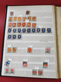 Lot de timbres français blasons multicolores ? Divers motifs héraldiques