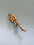 Broche ancienne vintage plaquée or rétro, bijou d?occasion collection
