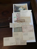 Lot de documents publicitaires anciens vintage rétro ? cartes, laissez-passer, L