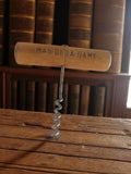Tire-bouchon ancien MAS DE LA DAME bois métal vintage ouvre-bouteille rétro