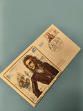 Enveloppe premier jour FDC Cavellier de la Salle timbre illustré navire