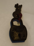 Ancien cadenas à clé ASICO, aspect métallique patiné, serrure vintage rétro
