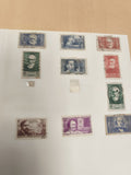 Timbres France personnages célèbres oblitérés lot philatélie couleurs variées